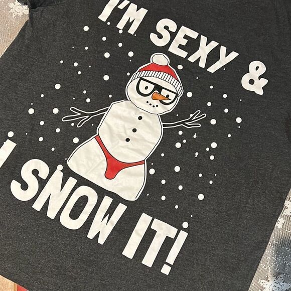 I’m Sexy and I Snow It Snowman T shirt XXL - Picture 2 of 4